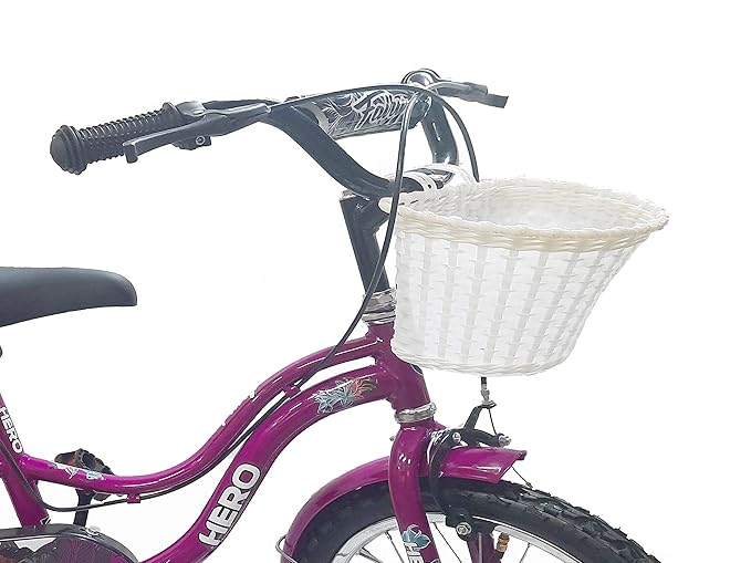 Hero Kids Electric-Look Cycle for Girls (6–11 Yrs) | Stylish 20-Inch Bicycle with Basket | Best Electric Bicycle Alternative for Kids