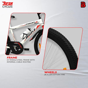 Avon Buke Thrust 26T Electric Cycle | Affordable E-Bike with 26” MTB Tyres & Steel Frame