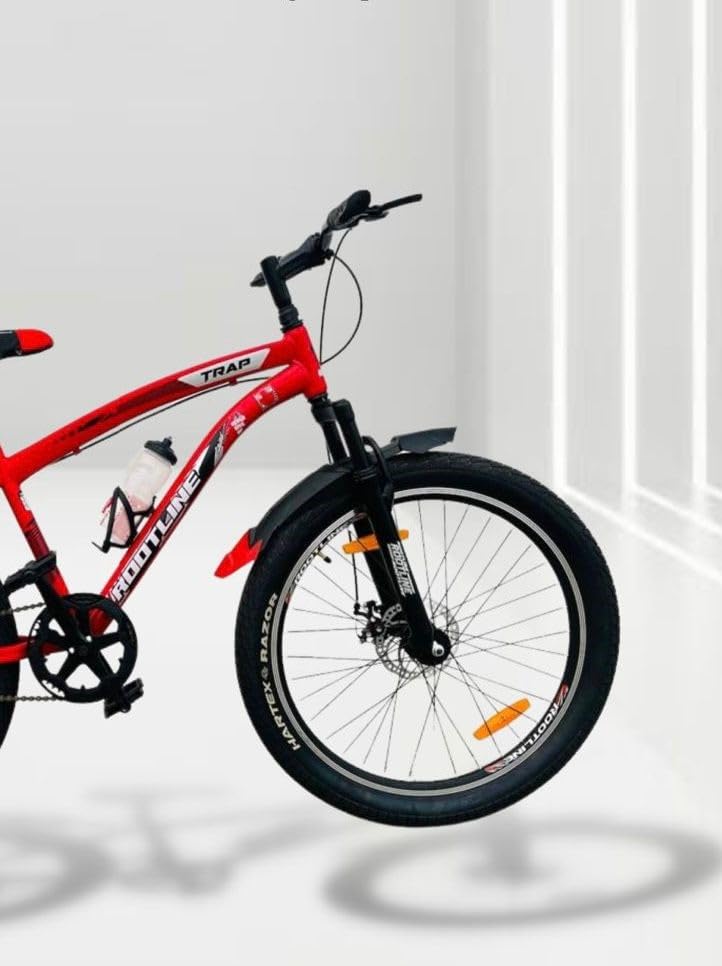 Rootline Trap7020 24T Electric Cycle – 24″ E-Bike with Dual Disc Brakes & Front Suspension