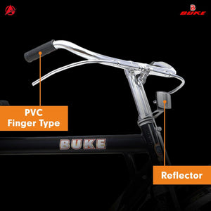 BUKE Alton 28T Electric Cycle | 22” Steel Frame, Dual Disc Brakes & Long-Range Battery E Bike for Men