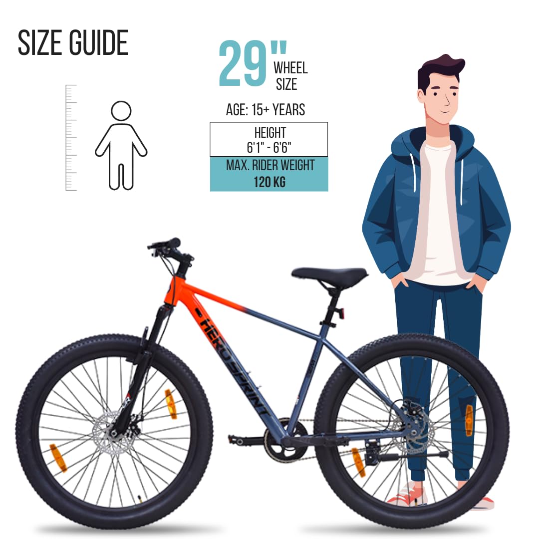 Hero Electric Cycle 29T | Long-Range E-Bike for City Commute & Mountain Trails