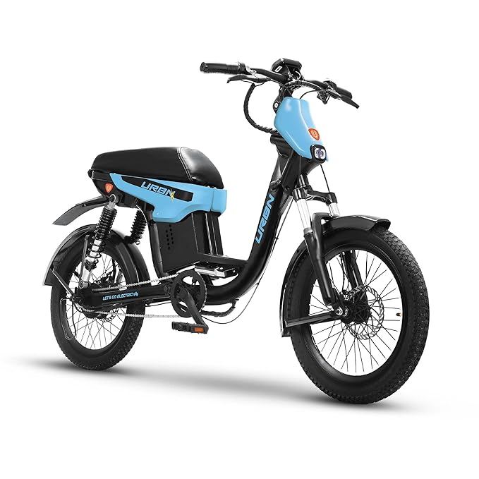 Motovolt URBN Electric Cycle | 120 km Range Long-Lasting E-Bike with Pedal Assist