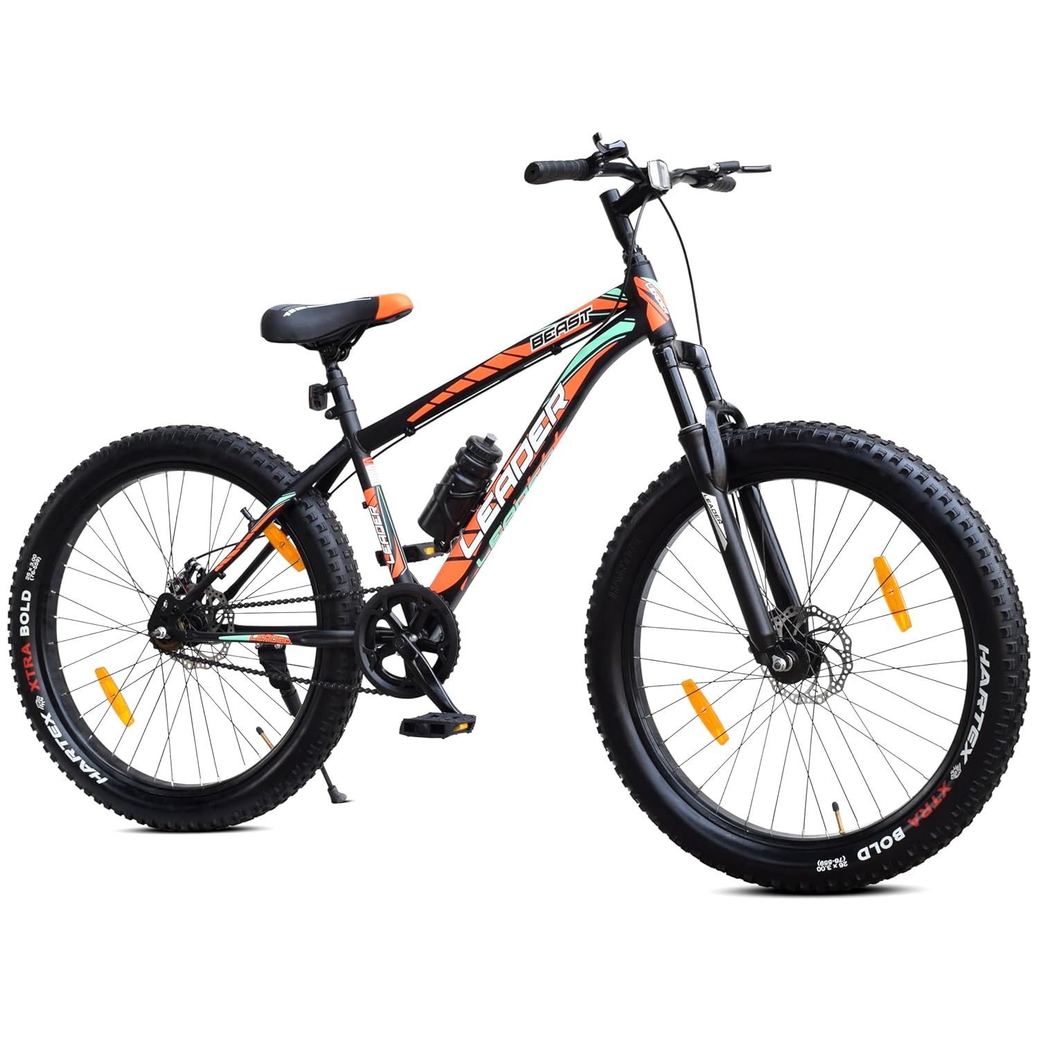 Leader Beast 26″ Fat Bike | Hybrid Mountain Cycle with Dual Disc Brakes & Suspension