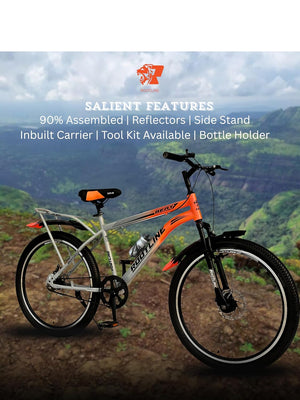 ROOTLINE Beat IBC 26T Electric Cycle | 26-Inch Mountain E-Bike with Front Suspension & Dual Disc Brakes