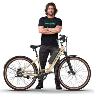 EMotorad ST-X City Electric Cycle | Step-Through E-Bike with Removable Battery & LCD Display