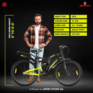Avon Buke Draco 26T Electric Cycle | Affordable E-Bike for Men with 26″ Wheels & Steel Frame