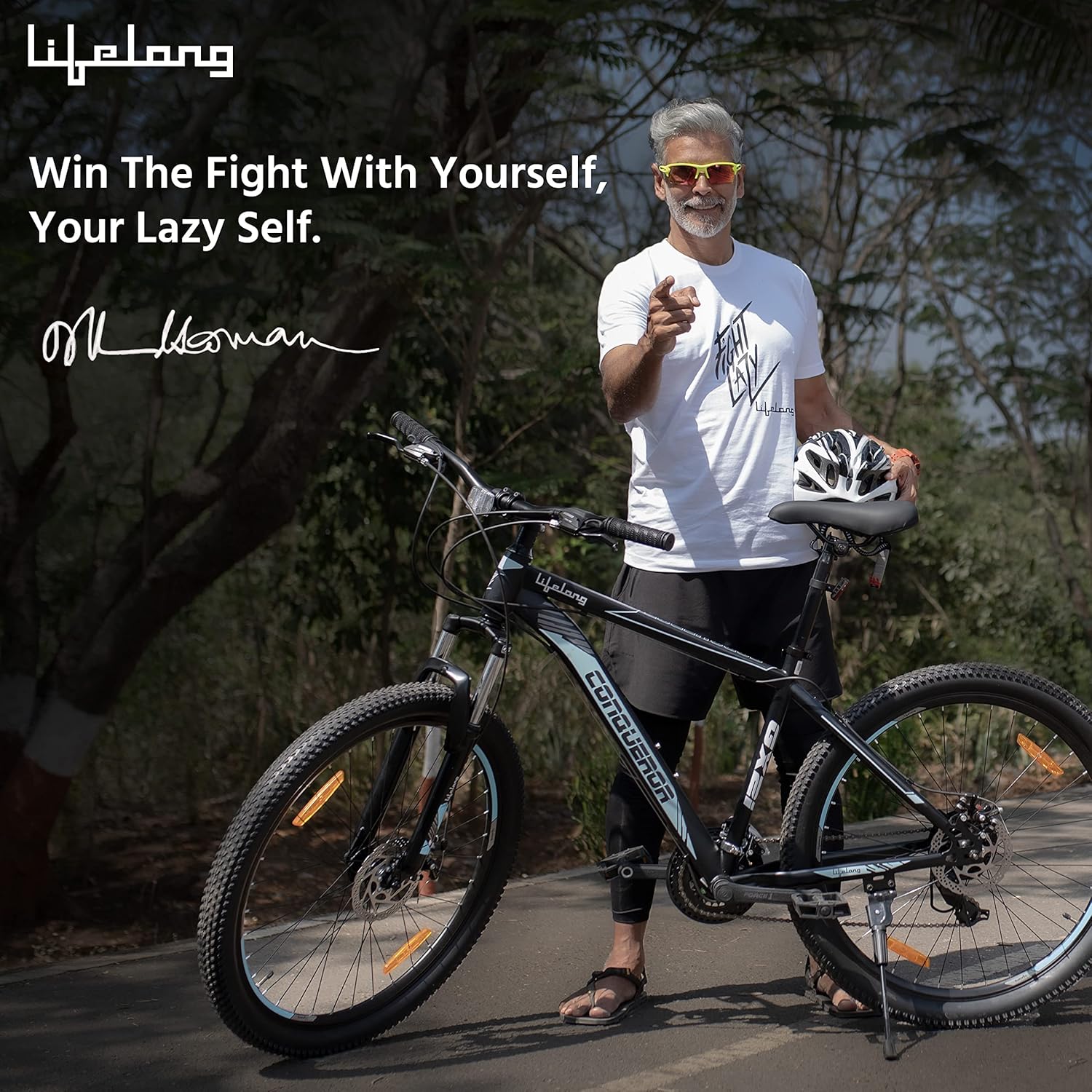 Lifelong GX21 Electric Cycle – 27.5T E-Bike with 21-Speed Gear, Dual Disc Brakes & Long Range Ride