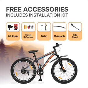 Urbana Terrain Bolt 26T Electric Cycle – Stylish E-Bike with 250W Motor, Suspension & Disc Brakes