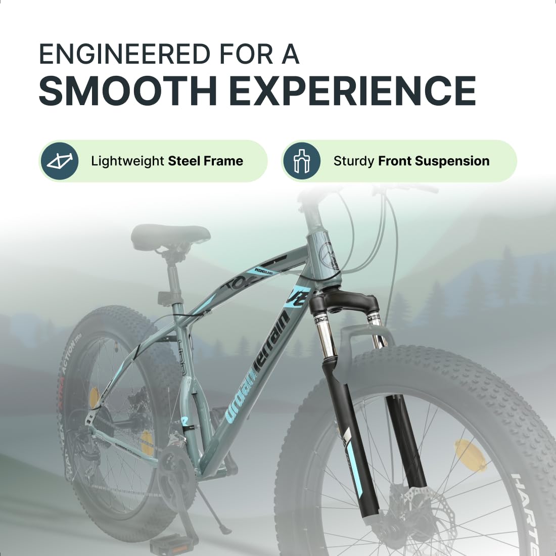 ⚡ Urban Terrain Rogue 26T Electric Cycle – 21-Speed Mountain E-Bike with Long Range & Disc Brakes