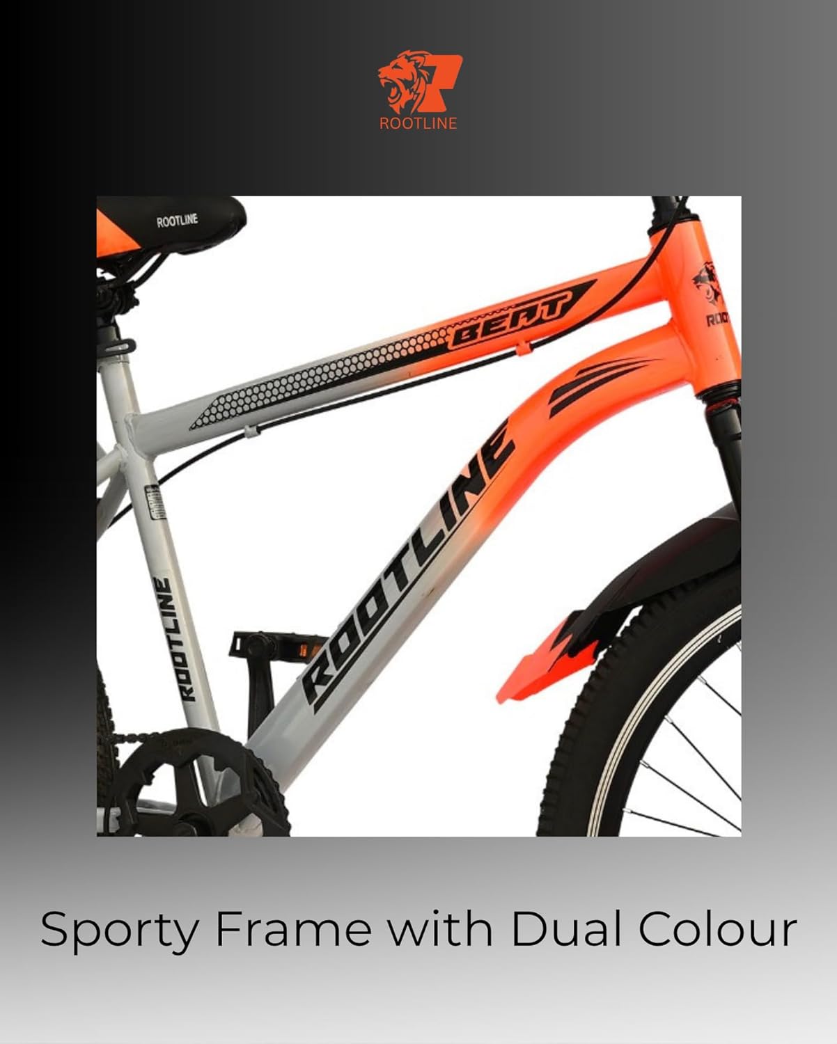 ROOTLINE Beat IBC 26T Electric Cycle | 26-Inch Mountain E-Bike with Front Suspension & Dual Disc Brakes