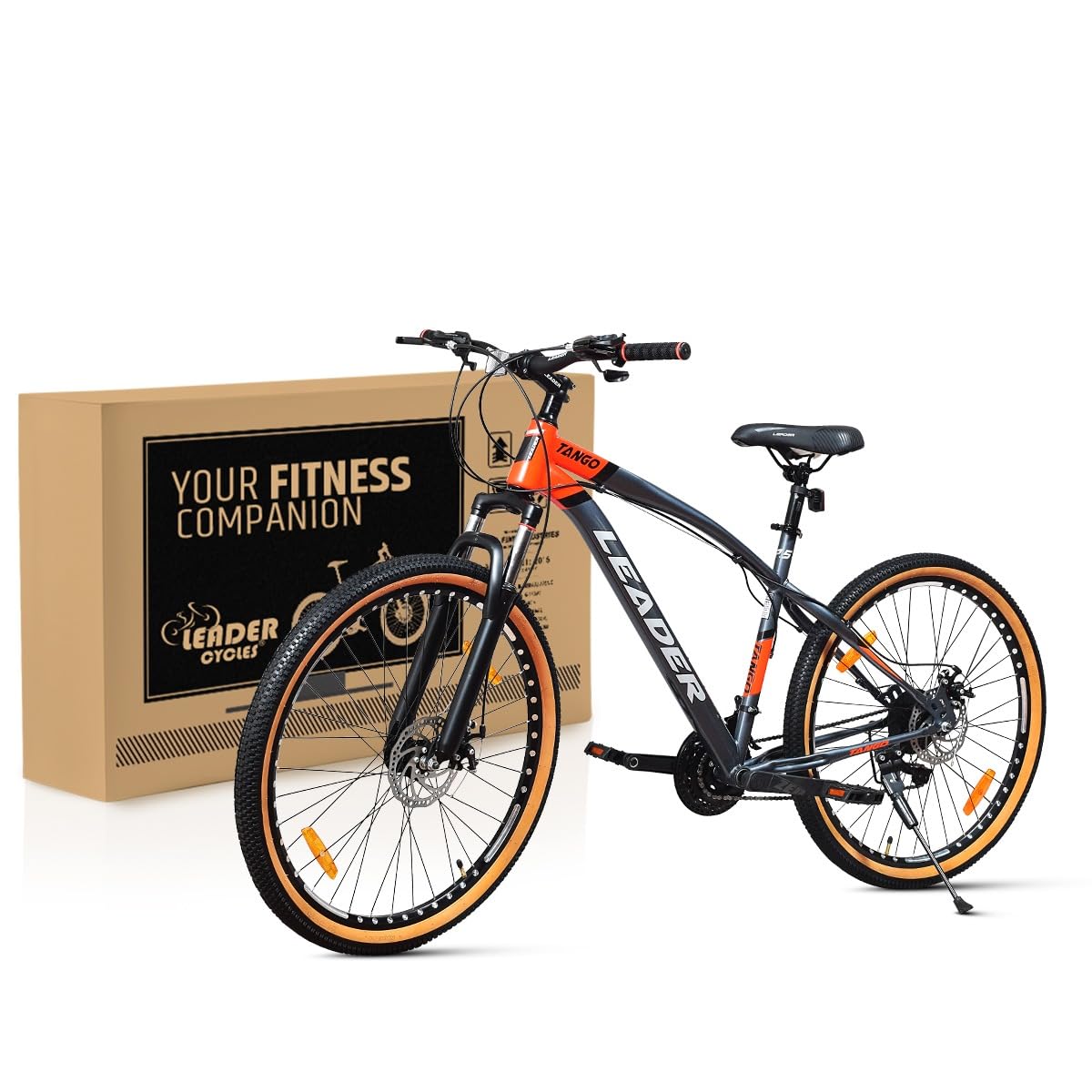 Leader Tango 26T Gear Bicycle for Men | 7-Speed MTB with Disc Brakes & Suspension