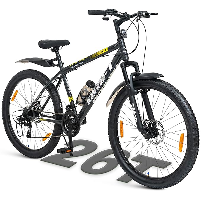 VESCO Drift E26 – Affordable Electric Cycle with Long-Range Battery & Mountain Bike Design