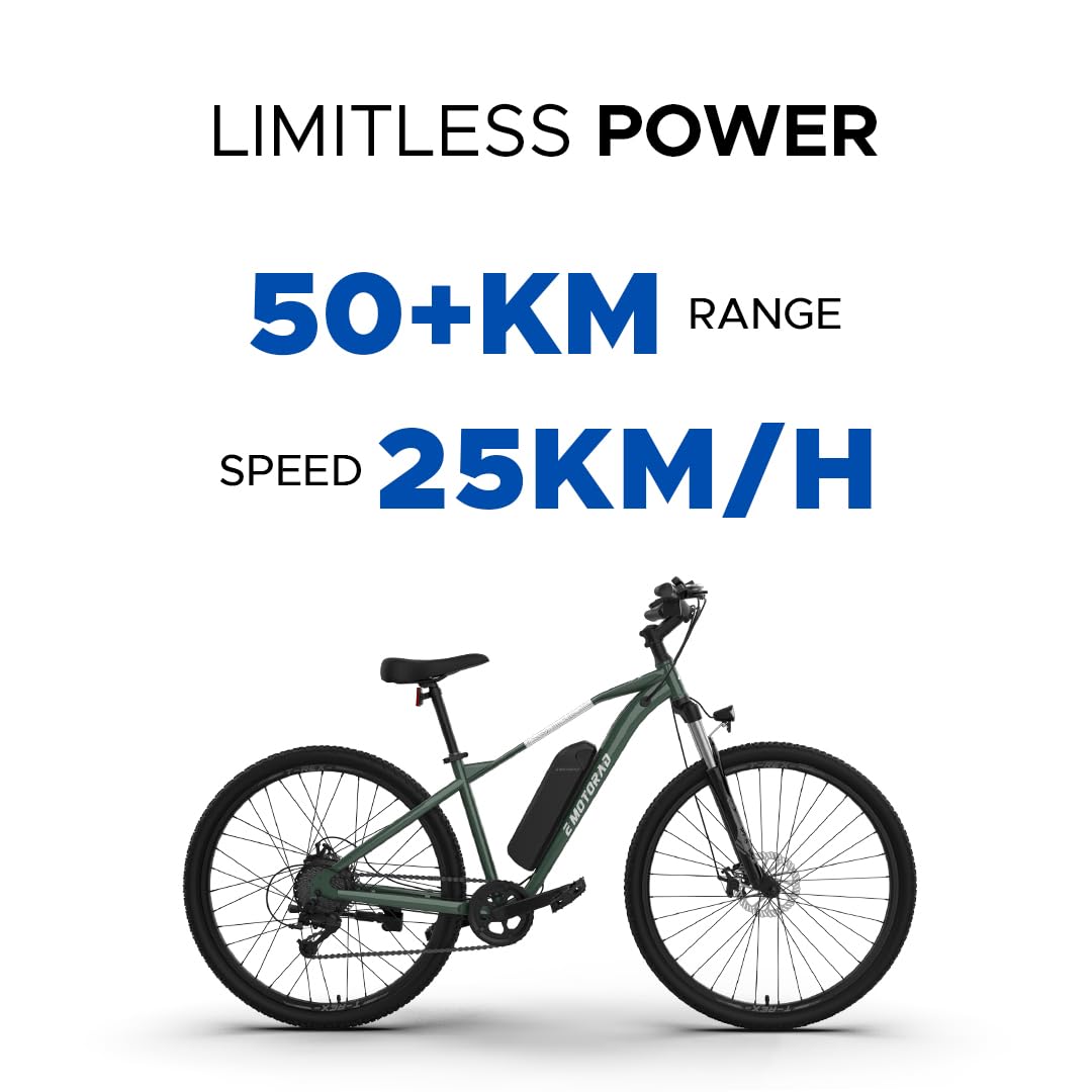 🚴 EMotorad T-REX AIR 29” Electric Cycle | 250W BLDC Motor, Shimano 7-Speed, Dual Disc Brakes