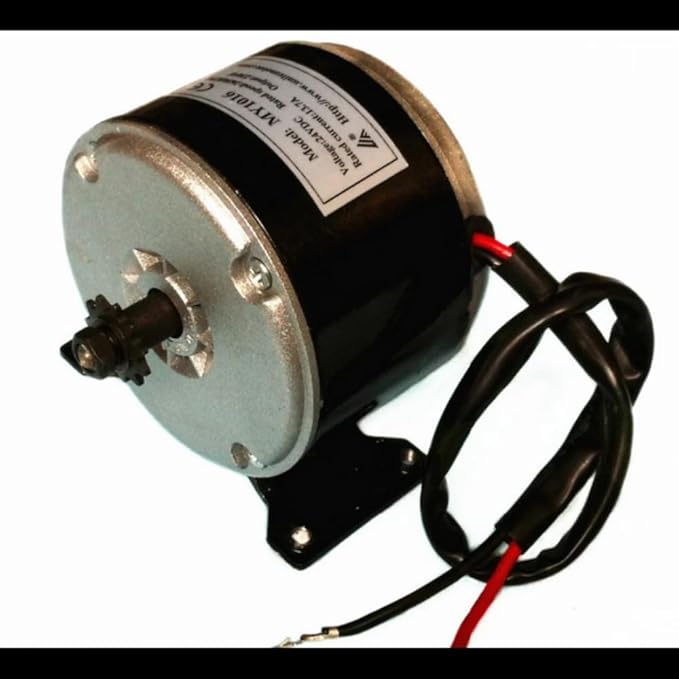 Ketrix MY1016 250W 24V Electric Bicycle Motor | Geared DC Motor with Sprocket & Bracket