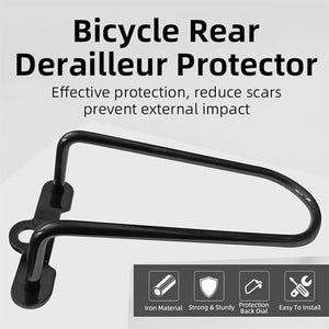 Universal Rear Derailleur Guard for Electric Cycle & Mountain Bike | Heavy-Duty Steel Protection