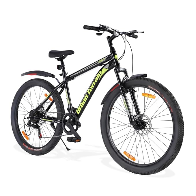 Urban Terrain Galaxy Ultra 27.5T Mountain Bike for Men | High-Performance Gear Cycle with Disc Brakes & Front Suspension | Stylish Alternative to Electric Bike, E Bicycle & Battery Bike