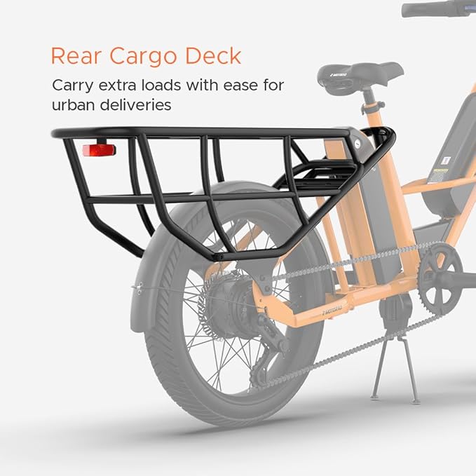 EMotorad Xcape G1 Electric Cargo Bike – Dual Battery, 100KM Range, 250W Motor