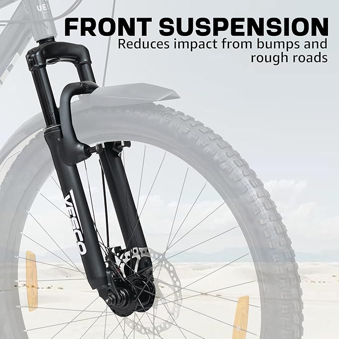 VESCO Drift E26 – Affordable Electric Cycle with Long-Range Battery & Mountain Bike Design