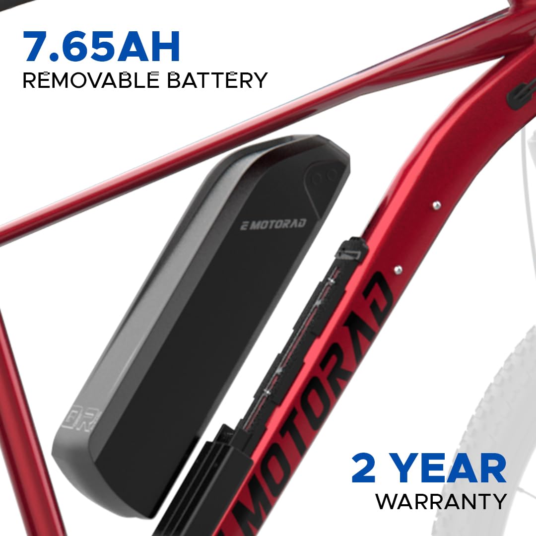 E MOTORAD X1 Electric Mountain Bike – 27.5″ Wheels, 250W Motor & 40km Range | Eco-Friendly Commuter E-Bike
