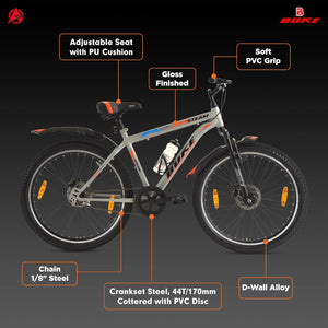 Avon Steam 26T Electric Cycle for Adults | Affordable E-Bike with Dual Disc Brakes & Long Range