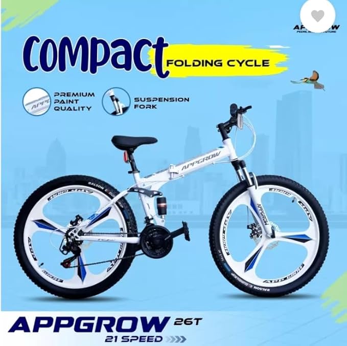 Appgrow 26T Foldable Electric Cycle – Affordable E-Bike for Students & Commuters
