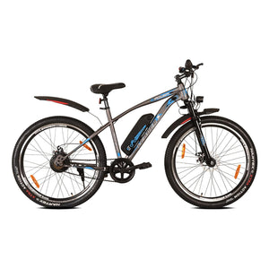 Leader E-Power L6 Electric Cycle – 27.5T E-Bike with 250W Motor, Dual Disc Brakes & Suspension