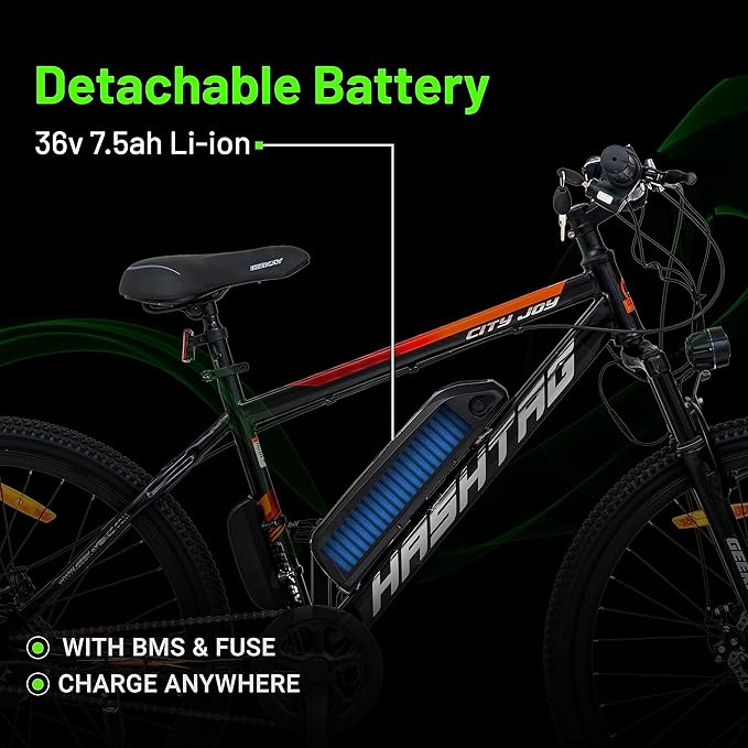Geekay Hashtag 26T Electric Cycle – Affordable Indian E-Bike with 40KM Range & Dual Disc Brakes