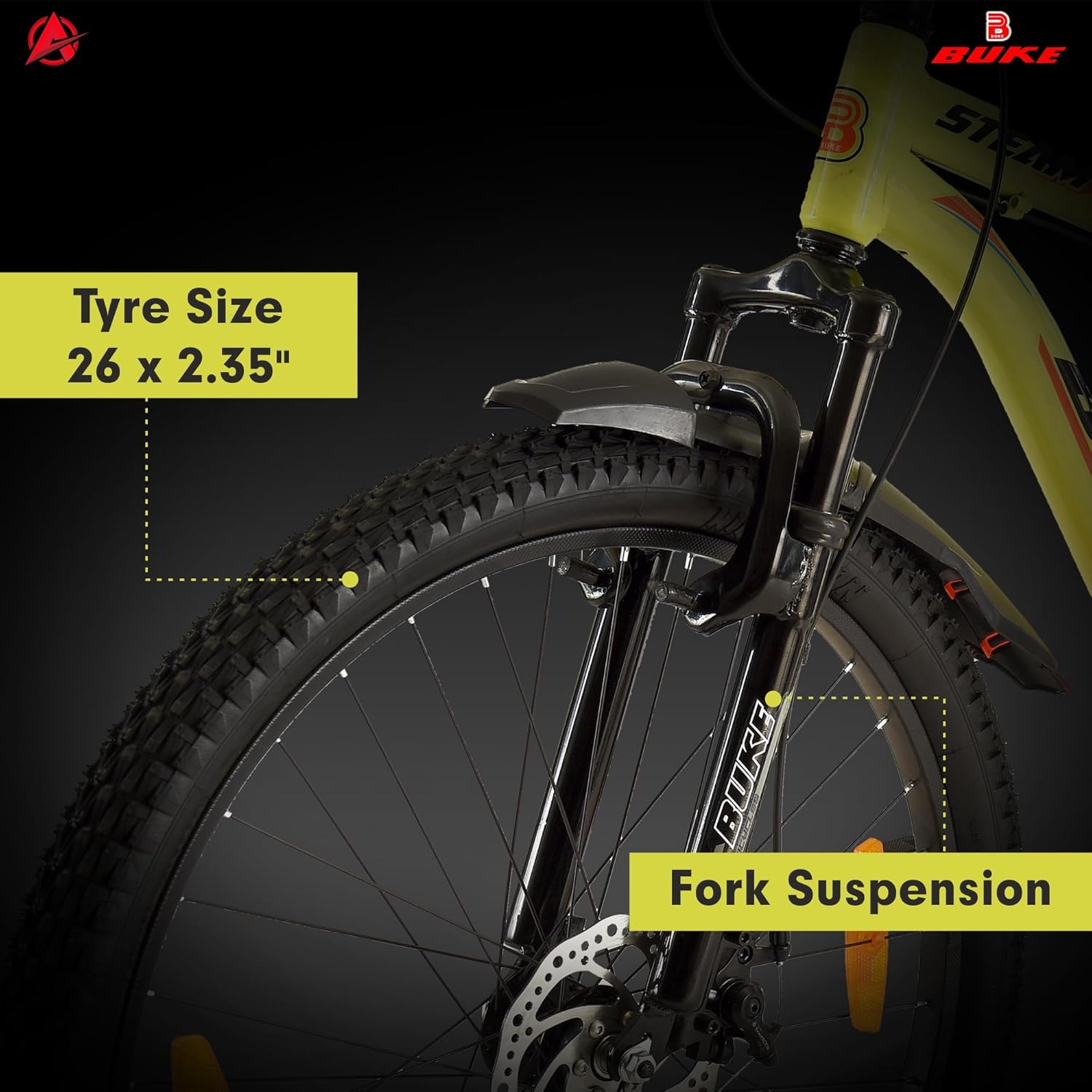 Avon Buke Steam 26T Electric Cycle | 26-Inch Mountain E-Bike with Long Range & Disc Brakes