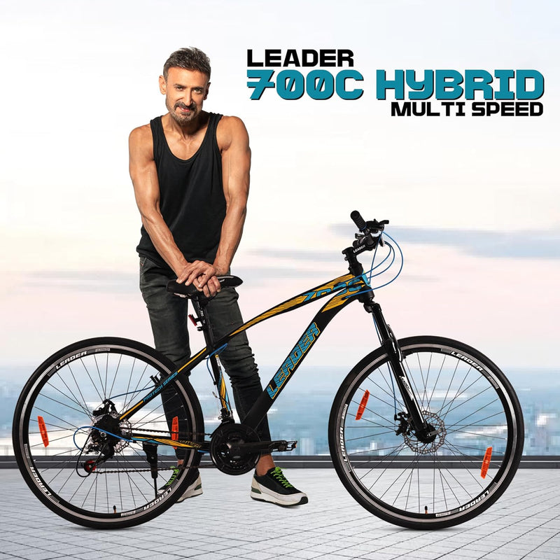 Leader 700C 21-Speed Electric Cycle – Affordable E-Bike for Eco-Friendly Commutes