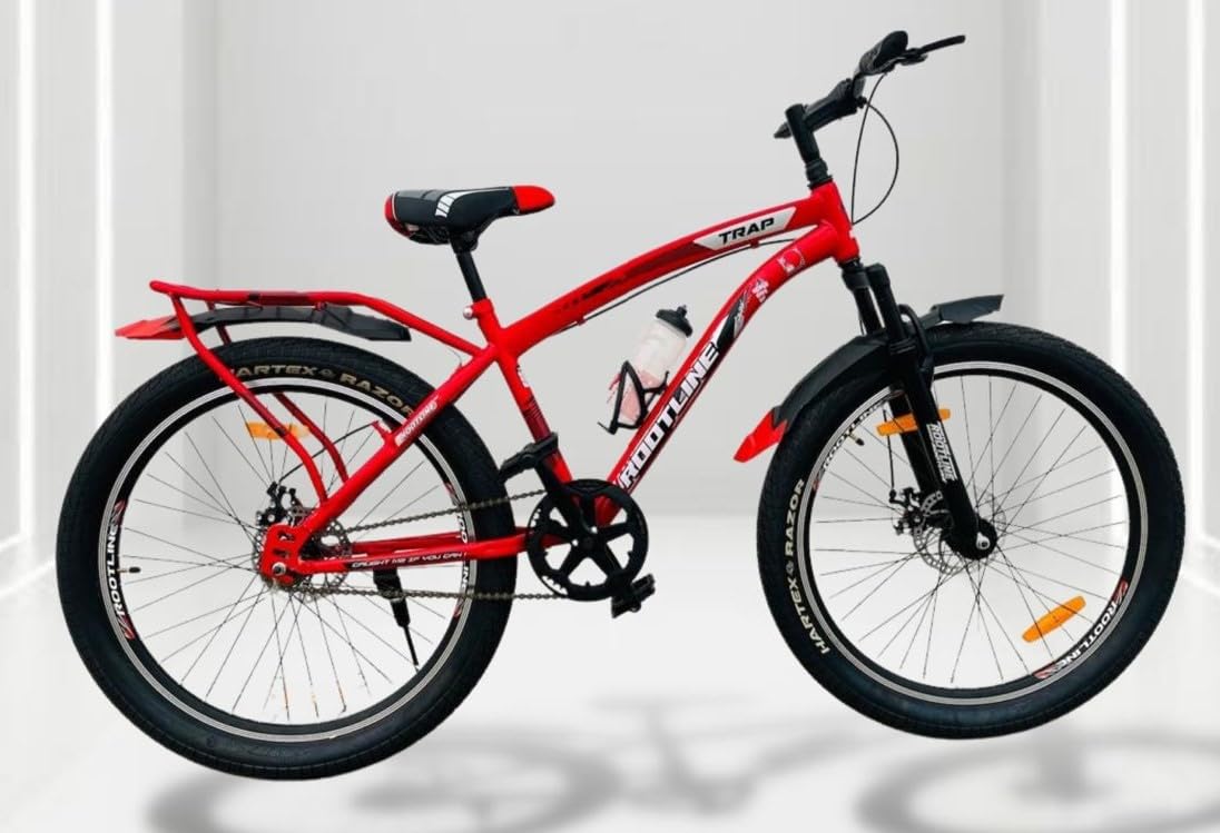 Rootline Trap7020 24T Electric Cycle – 24″ E-Bike with Dual Disc Brakes & Front Suspension