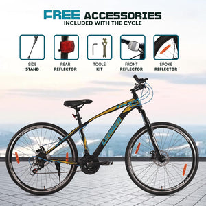 Leader 700C 21-Speed Electric Cycle – Affordable E-Bike for Eco-Friendly Commutes