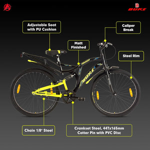 Avon Buke Draco 26T Electric Cycle | Affordable E-Bike for Men with 26″ Wheels & Steel Frame