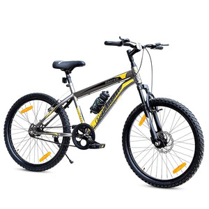 Leader Beast 24T Electric Cycle – 7-Speed E-Bike with Disc Brakes & Front Suspension for Teens & Adults