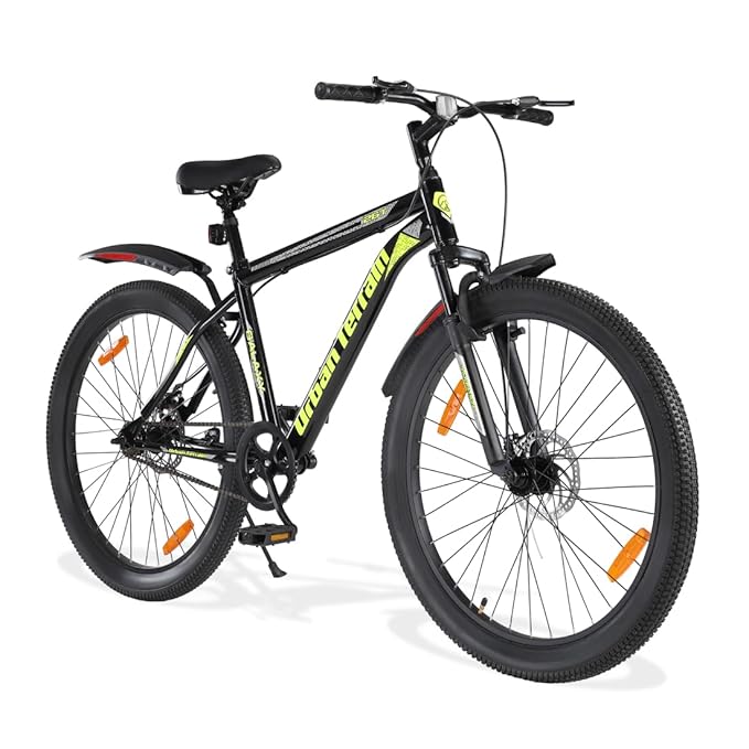 Urban Terrain Galaxy Pro 26T MTB – High-Performance Single-Speed Pedal Bike with Dual Disc Brakes & Front Suspension | Affordable Alternative to Electric Bikes