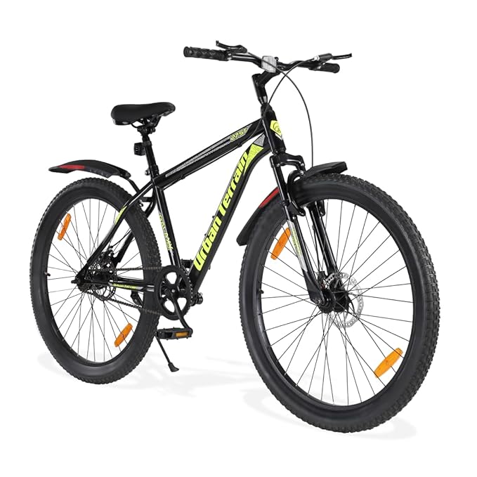 Urban Terrain Galaxy Pro 26T MTB – High-Performance Single-Speed Pedal Bike with Dual Disc Brakes & Front Suspension | Affordable Alternative to Electric Bikes