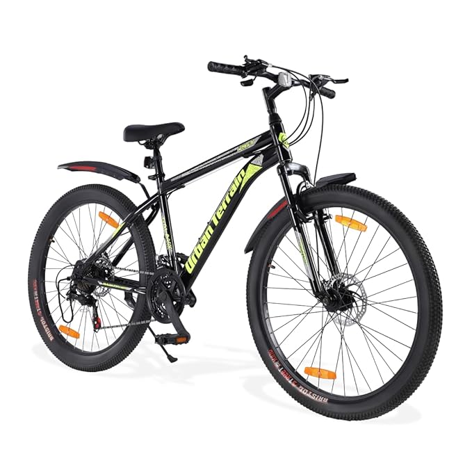 Urban Terrain Galaxy Ultra 27.5T Mountain Bike for Men | High-Performance Gear Cycle with Disc Brakes & Front Suspension | Stylish Alternative to Electric Bike, E Bicycle & Battery Bike