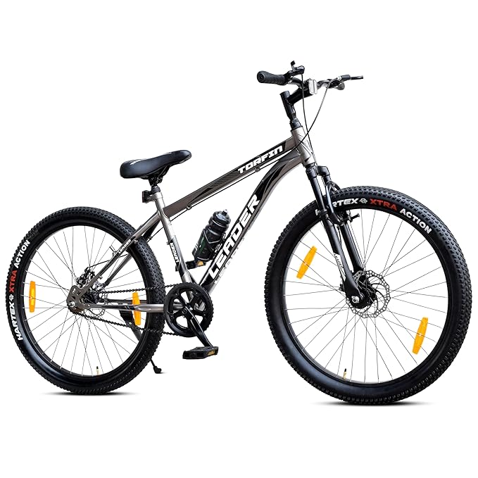 Leader Beast 26T Mountain Bike – Sleek Single‑Speed Cycle with Suspension & Dual Disc Brakes, Affordable Pedal‑Powered Alternative to Electric Bicycles