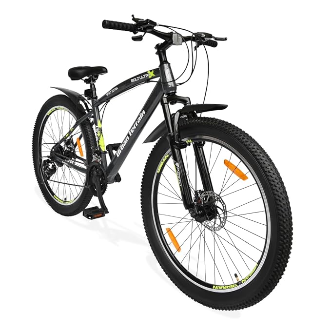 Urban Terrain Galaxy Ultra 27.5T Mountain Bike for Men | High-Performance Gear Cycle with Disc Brakes & Front Suspension | Stylish Alternative to Electric Bike, E Bicycle & Battery Bike