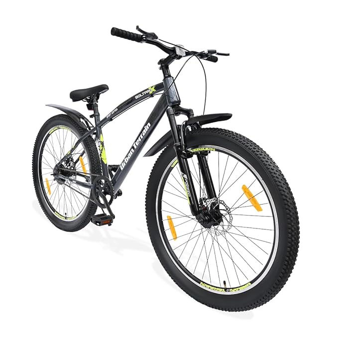 Urban Terrain Galaxy Pro 26T MTB – High-Performance Single-Speed Pedal Bike with Dual Disc Brakes & Front Suspension | Affordable Alternative to Electric Bikes