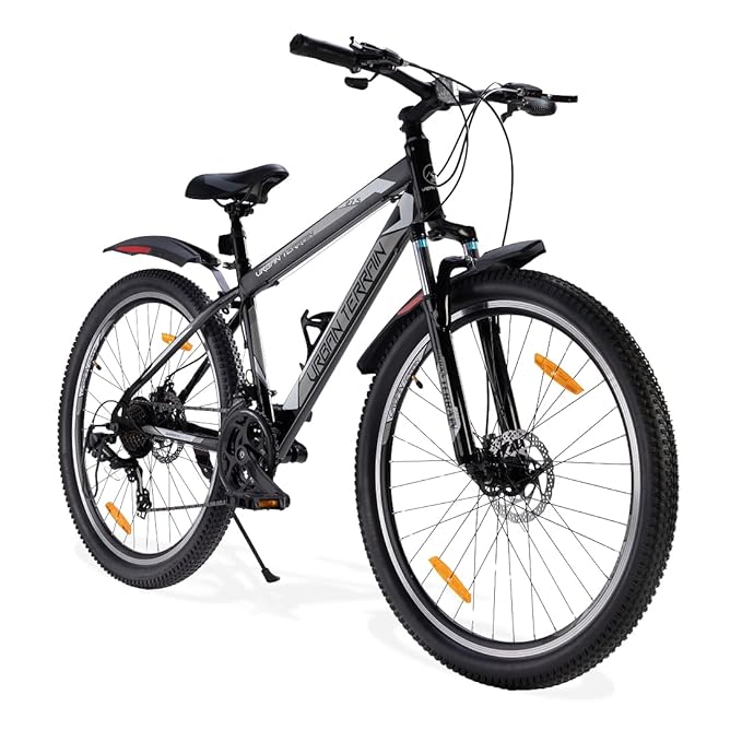 Urban Terrain Galaxy Ultra 27.5T Mountain Bike for Men | High-Performance Gear Cycle with Disc Brakes & Front Suspension | Stylish Alternative to Electric Bike, E Bicycle & Battery Bike