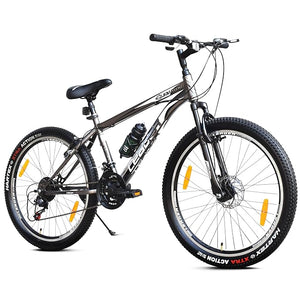 Leader Gladiator 26T 21-Speed Mountain Bike for Adults – Gear Cycle with Front Suspension & Disc Brakes | Affordable Alternative to Electric Bicycle for Men & Teens