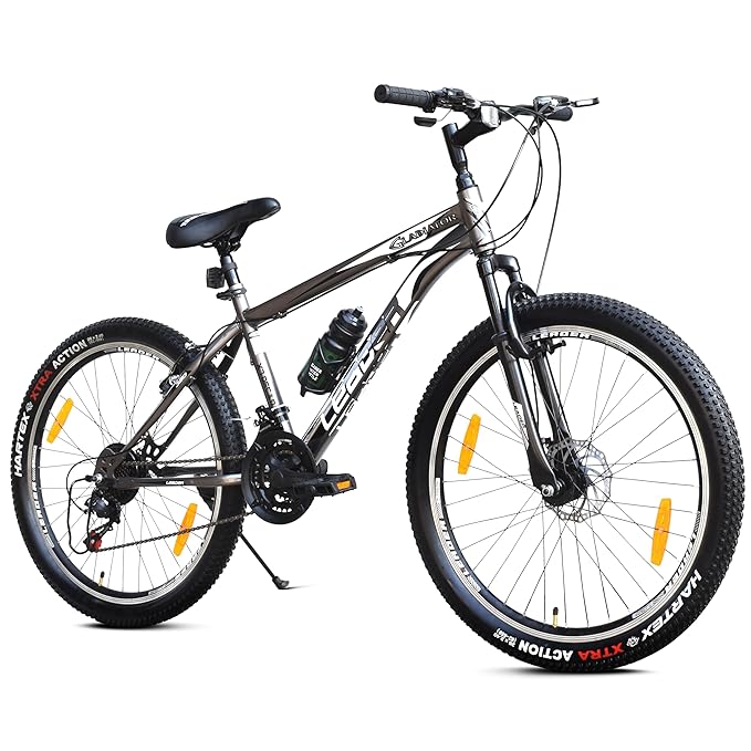 Leader Gladiator 26T 21-Speed Mountain Bike for Adults – Gear Cycle with Front Suspension & Disc Brakes | Affordable Alternative to Electric Bicycle for Men & Teens