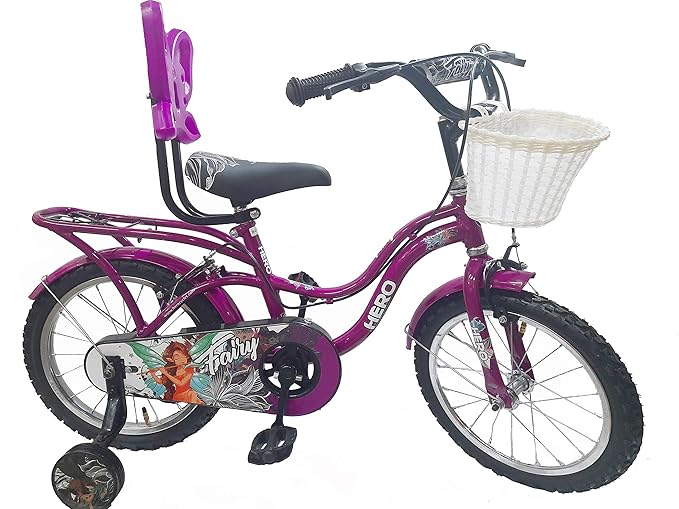 Hero Kids Electric-Look Cycle for Girls (6–11 Yrs) | Stylish 20-Inch Bicycle with Basket | Best Electric Bicycle Alternative for Kids