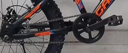 Gallus Kids Fat Tire Mountain Bike 20-Inch – Black & Orange Cycle with Disc Brakes | Best Off-Road Bicycle for Boys & Girls