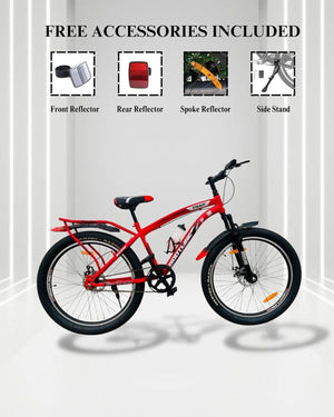 Rootline Trap7020 24T Electric Cycle – 24″ E-Bike with Dual Disc Brakes & Front Suspension