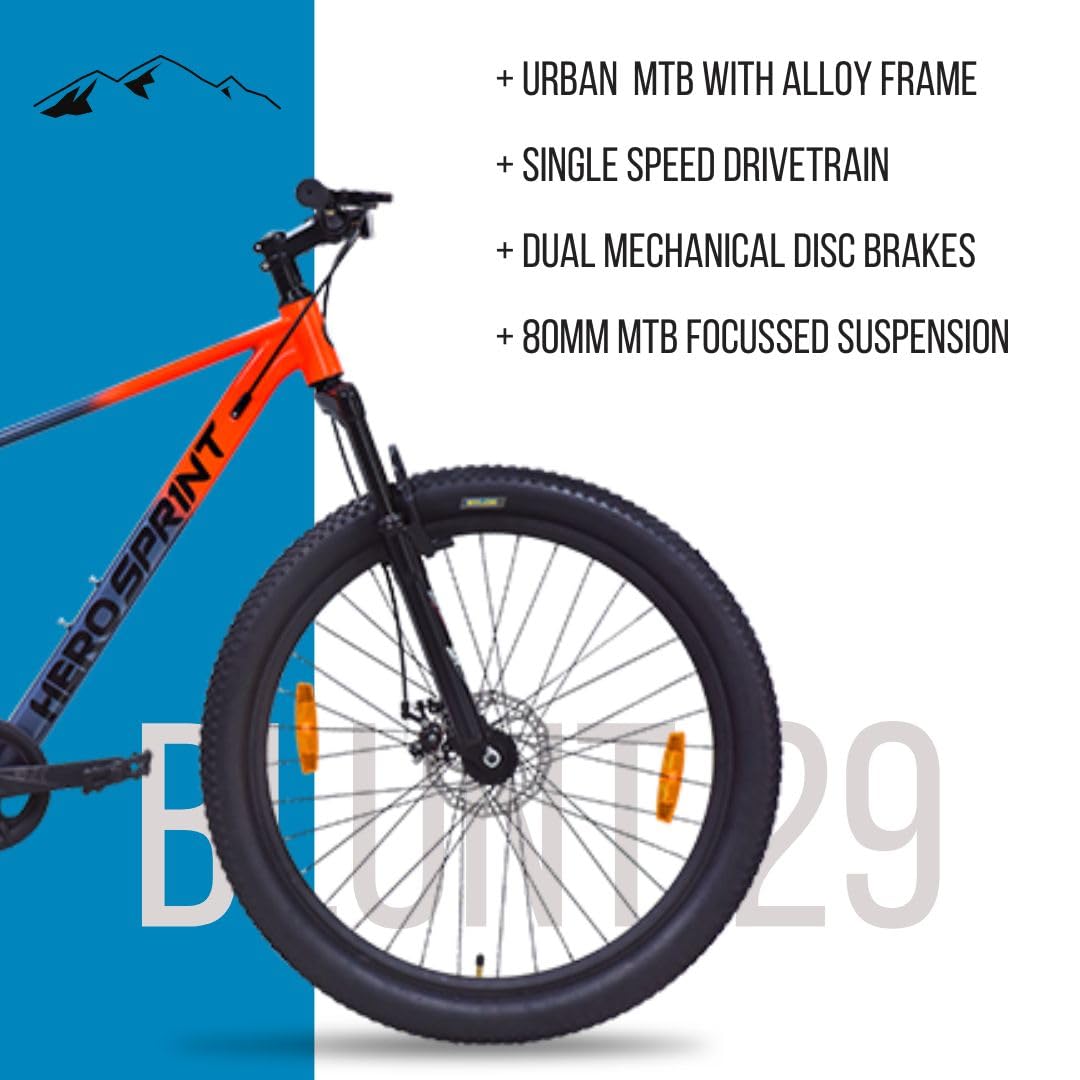 Hero Electric Cycle 29T | Long-Range E-Bike for City Commute & Mountain Trails
