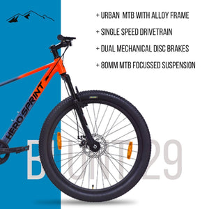Hero Electric Cycle 29T | Long-Range E-Bike for City Commute & Mountain Trails