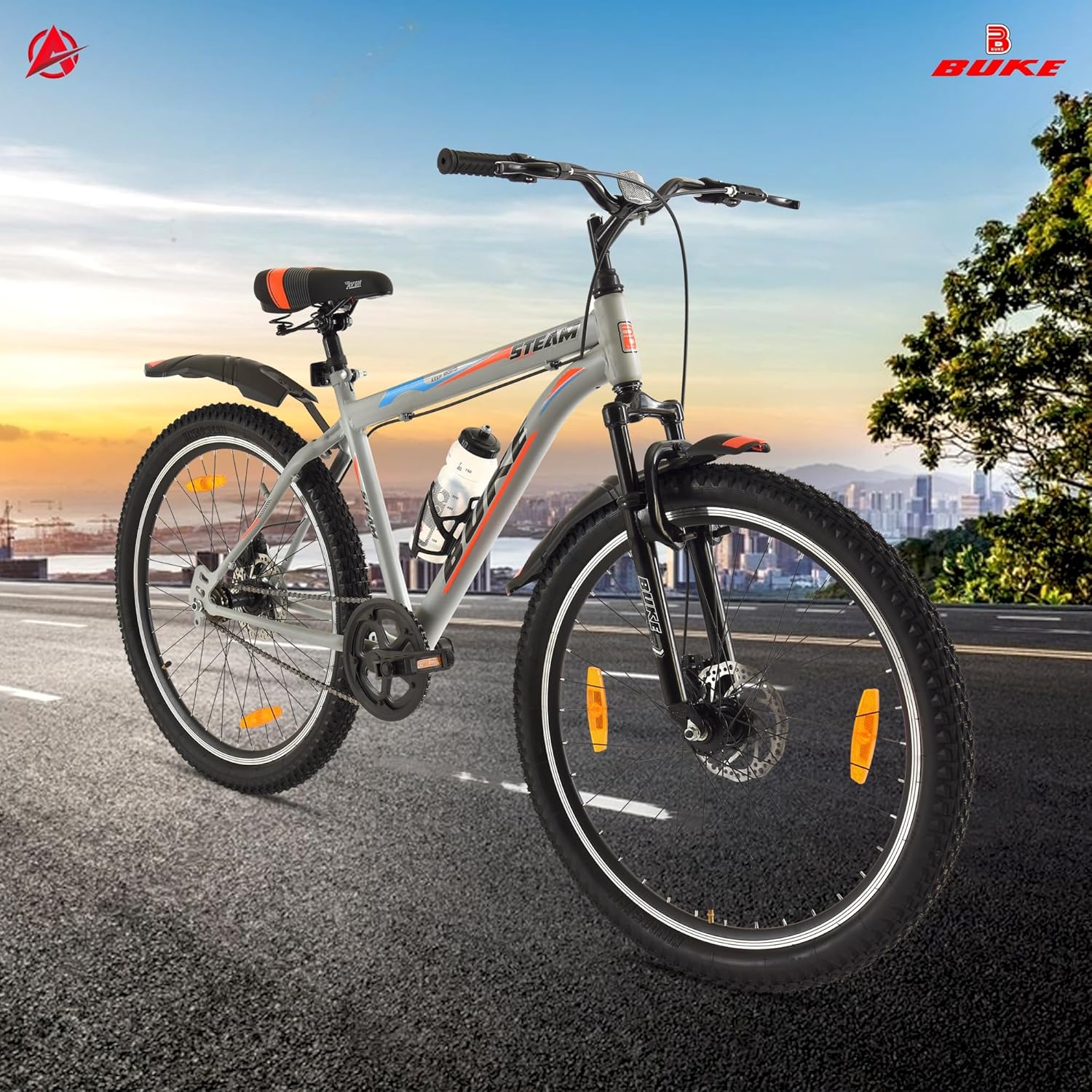 Avon Steam 26T Electric Cycle for Adults | Affordable E-Bike with Dual Disc Brakes & Long Range
