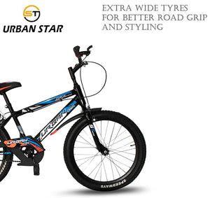 UrbanStar 20T BMX Kids Bike | 20-Inch Steel Frame Single-Speed Cycle for Boys & Girls