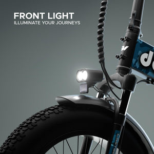 EMotorad Doodle Pro Foldable Fat Tire Electric Bike – 250W Motor, 75KM Range, Dual Disc Brakes